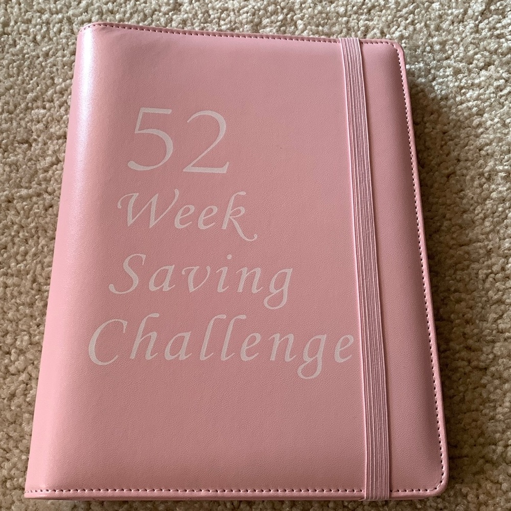 52 Week Saving Challenge Pink Journal - NWOT